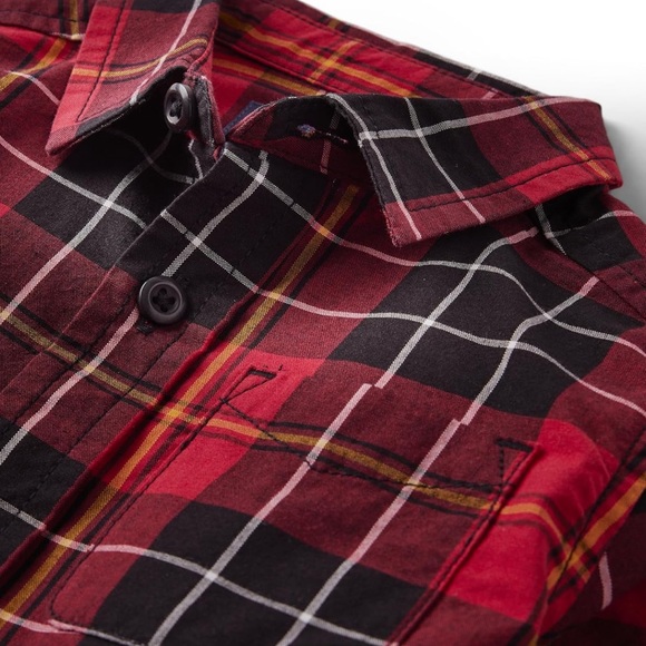 The Children's Place Boys' and Toddler Poplin Long Sleeve Button Down Shirt - Picture 2 of 5